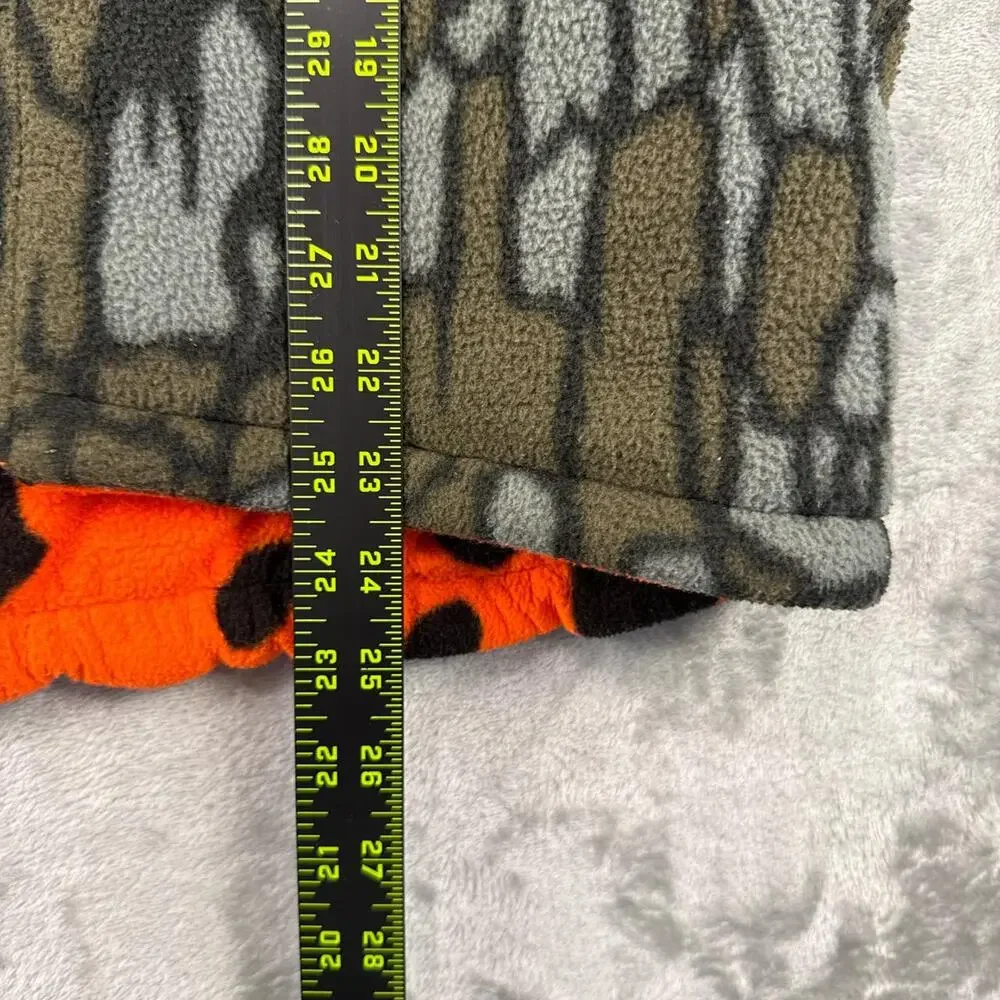 Vintage Cabelas Reversible Hunting Vest Camo Orange Brown Size Large. - Picture 4 of 8